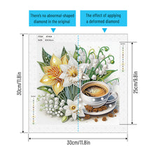 Load image into Gallery viewer, Diamond Painting - Partial Special Shaped - Good time and leisurely coffee break (30*30CM)