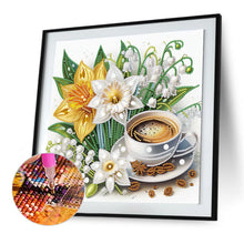 Load image into Gallery viewer, Diamond Painting - Partial Special Shaped - Good time and leisurely coffee break (30*30CM)
