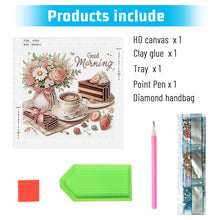Load image into Gallery viewer, Diamond Painting - Partial Special Shaped - Good time and leisurely coffee break (30*30CM)