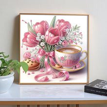 Load image into Gallery viewer, Diamond Painting - Partial Special Shaped - Good time and leisurely coffee break (30*30CM)