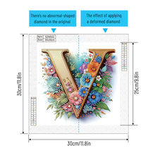 Load image into Gallery viewer, Diamond Painting - Partial Special Shaped - V (30*30CM)