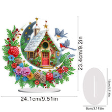 Load image into Gallery viewer, Acrylic Special Shaped Cartoon Christmas House Desktop Diamond Art Kits for Home