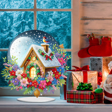 Load image into Gallery viewer, Acrylic Special Shaped Cartoon Christmas House Desktop Diamond Art Kits for Home