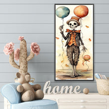 Load image into Gallery viewer, Diamond Painting - Full Round - Skull with balloon (30*70CM)