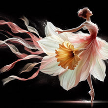 Load image into Gallery viewer, Diamond Painting - Full Round - Daffodil and dancing girl (40*40CM)