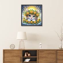 Load image into Gallery viewer, Diamond Painting - Partial Special Shaped - Cat (30*30CM)