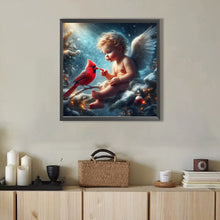 Load image into Gallery viewer, AB Diamond Painting - Full Round - Red cardinal and angel baby (40*40CM)
