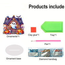 Load image into Gallery viewer, Acrylic Halloween Haunted House Diamond Painting Desktop Decorations for Home