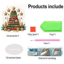 Load image into Gallery viewer, Acrylic Books Xmas Tree Desktop Diamond Art Kits Diamond Painting Desktop Decors