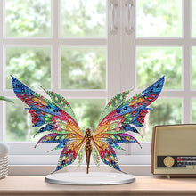 Load image into Gallery viewer, Acrylic Fairy with Wing Desktop Diamond Art Kits Diamond Painting Desktop Decors