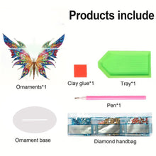 Load image into Gallery viewer, Acrylic Fairy with Wing Desktop Diamond Art Kits Diamond Painting Desktop Decors