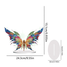 Load image into Gallery viewer, Acrylic Fairy with Wing Desktop Diamond Art Kits Diamond Painting Desktop Decors