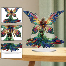 Load image into Gallery viewer, Acrylic Fairy with Wing Desktop Diamond Art Kits Diamond Painting Desktop Decors