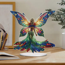 Load image into Gallery viewer, Acrylic Fairy with Wing Desktop Diamond Art Kits Diamond Painting Desktop Decors