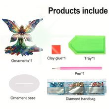 Load image into Gallery viewer, Acrylic Fairy with Wing Desktop Diamond Art Kits Diamond Painting Desktop Decors