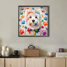 Load image into Gallery viewer, AB Diamond Painting - Full Round - Drawing Yorkshire Terrier Puppy (40*40CM)