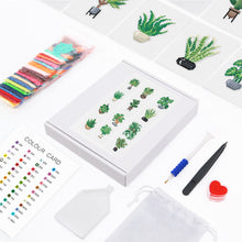 Load image into Gallery viewer, Mini Diamond Painting Set - Full Square - Small green plants (14*18CM)
