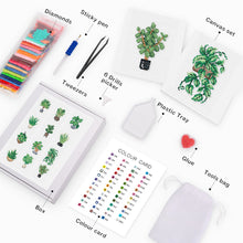 Load image into Gallery viewer, Mini Diamond Painting Set - Full Square - Small green plants (14*18CM)