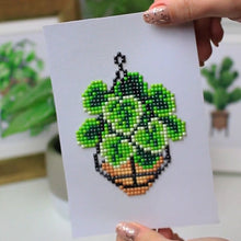 Load image into Gallery viewer, Mini Diamond Painting Set - Full Square - Small green plants (14*18CM)