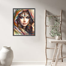 Load image into Gallery viewer, AB Diamond Painting - Full Round - Girl with ethnic style (40*50CM)