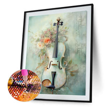 Load image into Gallery viewer, Diamond Painting - Full Round - Violin and Flowers (40*50CM)