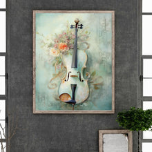 Load image into Gallery viewer, Diamond Painting - Full Round - Violin and Flowers (40*50CM)