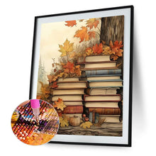 Load image into Gallery viewer, Diamond Painting - Full Round - Maple Leaf and Book (40*50CM)