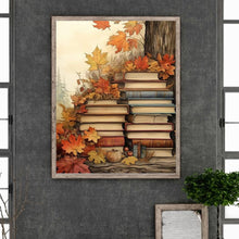 Load image into Gallery viewer, Diamond Painting - Full Round - Maple Leaf and Book (40*50CM)