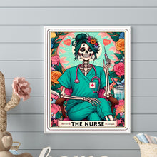 Load image into Gallery viewer, Diamond Painting - Full Round - Skull Doctor Tarot Card (40*50CM)