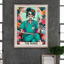 Load image into Gallery viewer, Diamond Painting - Full Round - Skull Doctor Tarot Card (40*50CM)