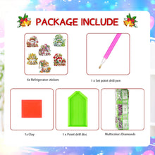 Load image into Gallery viewer, 6Pcs Diamond Painting Refrigerator Magnets Diamond Art Kits (Fruit and Gnome)