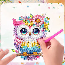 Load image into Gallery viewer, 6Pcs Diamond Painting Refrigerator Magnets Diamond Art Kits (Colorful Owl)