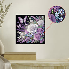 Load image into Gallery viewer, Diamond Painting - Partial Special Shaped - Rose Butterfly (30*30CM)