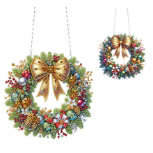 Load image into Gallery viewer, Acrylic Special Shaped Christmas Diamond Art Painting Garland Spot Drill Garland