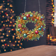 Load image into Gallery viewer, Acrylic Special Shaped Christmas Diamond Art Painting Garland Spot Drill Garland