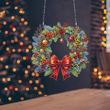 Load image into Gallery viewer, Acrylic Special Shaped Christmas Diamond Art Painting Garland Spot Drill Garland