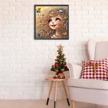 Load image into Gallery viewer, Diamond Painting - Partial Special Shaped - Cheerful Girl (40*40CM)