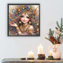 Load image into Gallery viewer, Diamond Painting - Partial Special Shaped - Cheerful Girl (40*40CM)