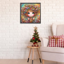 Load image into Gallery viewer, Diamond Painting - Partial Special Shaped - Cheerful Girl (40*40CM)