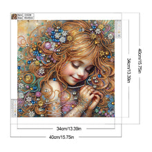 Load image into Gallery viewer, Diamond Painting - Partial Special Shaped - Cheerful Girl (40*40CM)