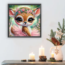 Load image into Gallery viewer, Diamond Painting - Partial Special Shaped - Sika Deer in a Skirt (40*40CM)