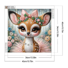 Load image into Gallery viewer, Diamond Painting - Partial Special Shaped - Sika Deer in a Skirt (40*40CM)
