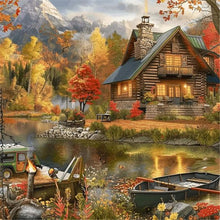 Load image into Gallery viewer, Diamond Painting - Full Round - Village houses (40*40CM)