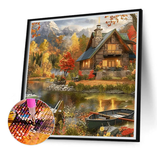 Diamond Painting - Full Round - Village houses (40*40CM)