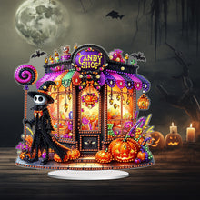 Load image into Gallery viewer, Acrylic Halloween Haunted House Diamond Painting Desktop Ornaments Kit for Home