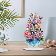 Load image into Gallery viewer, Acrylic Fountain Flowers Table Top Diamond Painting Ornament Kits for Beginner