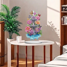Load image into Gallery viewer, Acrylic Fountain Flowers Table Top Diamond Painting Ornament Kits for Beginner
