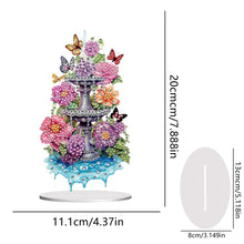Load image into Gallery viewer, Acrylic Fountain Flowers Table Top Diamond Painting Ornament Kits for Beginner