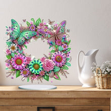 Load image into Gallery viewer, Acrylic Wreath 5D DIY Table Top Diamond Painting Ornament Kits for Beginner