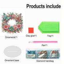 Load image into Gallery viewer, Acrylic Wreath 5D DIY Table Top Diamond Painting Ornament Kits for Beginner